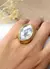 ANILLOS DAMA ACERO DORADO REF.131-24