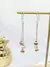 ARETES LARGOS ORO PLATA REF.463-32
