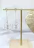 ARETES LARGOS ORO PLATA REF.461-32