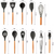 Kit Utensílios de Cozinha 12Pçs Silicone e Cabo de Madeira - comprar online