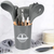 Jogo de Utensílios de Cozinha 12Pçs Silicone e Madeira na internet