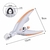 Alicate Cortador de Unha Pet com Led - DECORI
