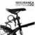 Cadeado Bloqueador Trava de Bicicleta com Chave e Suporte - comprar online