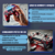 Controle Sem Fio PS4 Joystick Gamer Recarregável Vermelho - DECORI