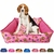 Cama Pet Cachorro Gato Quadrada Estampada