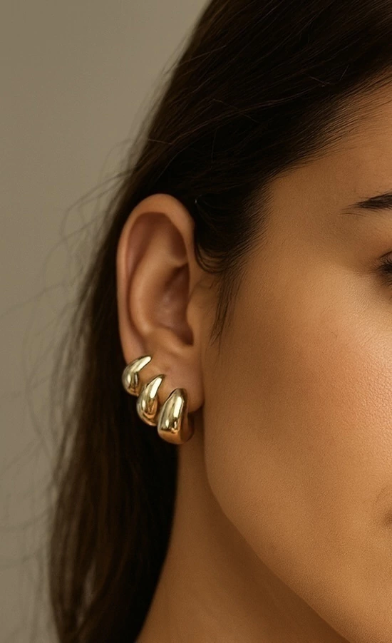 Trio de Argolas Lisas