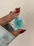 Broche Flor, Celeste - comprar online