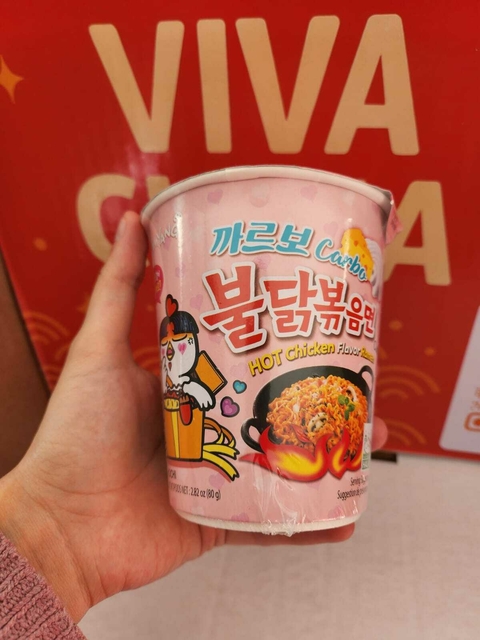 Samyang Carbonara Cup Ramen (Rosado) 80g