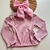 Blusa manga longa canelada com fenda - comprar online