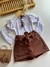 Conjunto shorts saia cotelê - comprar online