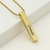 Colar barra personalizada Dia das Mães - Banhado a Ouro 18k