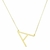 Colar letra inicial personalizado - Banhado a Ouro 18k