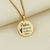Colar medalha personalizada Dia das Mães - Banhado a Ouro 18k