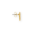 Brinco Trevo Dourado com Gelo 18mm - comprar online