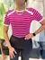 Imagem do Blusa Cropped Oversized, Listrada