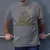 Camiseta Masculina Estampada Vulcão Cartoon 100% Algodão na internet