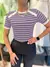 Blusa Cropped Oversized, Listrada
