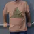 Camiseta Masculina Estampada Vulcão Cartoon 100% Algodão - comprar online