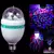 Lampada Giratória Rgb P/ Festas Bivolt + Adaptador Bivolt - Jonny imports