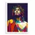 Quadro Religioso Jesus Cristo Art Color Geométrico Com Moldura