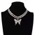 Imagem do Conjunto de colar de borboleta glamour