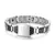 Cruz pulseira magnética masculina de aço inoxidável - loja online