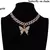 Conjunto de colar de borboleta glamour - comprar online