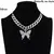 Conjunto de colar de borboleta glamour na internet