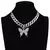 Conjunto de colar de borboleta glamour na internet