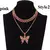 Conjunto de colar de borboleta glamour - loja online