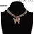 Conjunto de colar de borboleta glamour - loja online