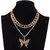 Conjunto de colar de borboleta glamour na internet