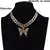 Conjunto de colar de borboleta glamour - comprar online
