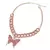 Conjunto de colar de borboleta glamour - loja online