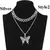 Conjunto de colar de borboleta glamour - comprar online