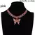 Conjunto de colar de borboleta glamour - loja online