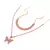Conjunto de colar de borboleta glamour - Jonny imports