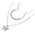 Conjunto de colar de borboleta glamour - comprar online