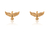Brinco Pequeno de Espirito Santo Banhado em Ouro 18k - comprar online