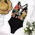Maiô sexy floral decote v - loja online