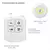 Kit 3 Lâmpadas Luminária Led Controle Sem Fio portátil - loja online