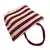Kit Bolsa de Praia e Viseira Listrada Vermelha - Jonny imports