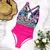 Maiô sexy floral decote v na internet