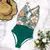 Maiô sexy floral decote v - comprar online