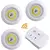 Kit 3 Lâmpadas Luminária Led Controle Sem Fio portátil