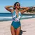 Maiô sexy floral decote v - loja online