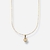 Colar pingente trevo de cristal - comprar online