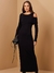 VESTIDO CANELADO ASSIMÉTRICO - comprar online