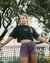 Imagen de Remera Crop Top Oversize Negra