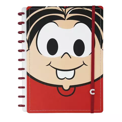 Caderno Inteligente Turma da Mônica Vermelho Grande 80Fls SD